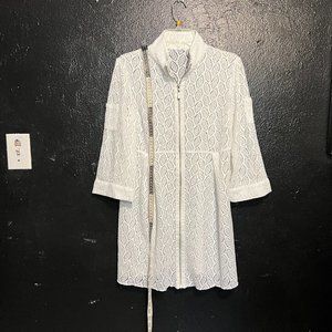 Coverup white Lace dress size M